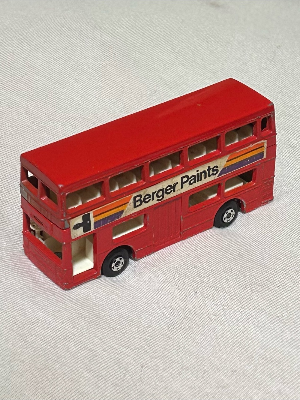 Vintage 1972 Lesney Matchbox Superfast No. 17 "The Londoner" Double Decker Bus
